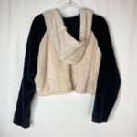 Urban Outfitters 3/$30 | Tilly Cream Black Fuzzy Cropped Sweatshirt S Photo 6