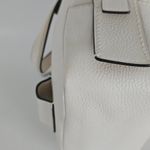 Coach  Andi Mini Backpack F49125 – Chalk Pebbled Leather Whipstitch Rivets Photo 8