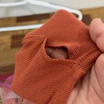 Athleta  Purana Wrap Sweatshirt 3XL NWT $89‎ Orange Cris Cross Hood Knit Photo 5