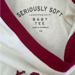 Aeropostale  - Seriously Soft Laguna Beach Cropped Graphic Baby Tee in White Photo 1