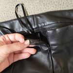 Missguided Black Leather Look Skorts Size 4 Photo 6