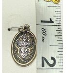 Holy Cross Oval Pendant Necklace NIB Silver Chain Christian Gift Unmarked Photo 3