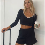 Princess Polly Florida Black Elastic Waist Shorts 10 Photo 2