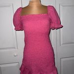 ZARA  pink ruched cap sleeve mini dress nwot size medium Photo 1