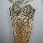 Mini Formal Dress Tan Size 2 Photo 6