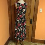 Vintage 90s floral pin up style dress Size 10 Photo 6