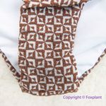 NEW Rhythm. Free People Geo high cut Cheeky bikini bottom coco , size M Brown Size M Photo 1