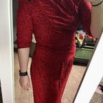 Vintage 80s Elizabeth Adams Western Paisley Red & Black Dress Shoulder Pads sz 8 Multiple Photo 9