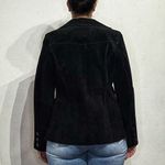 Mark Alan Black Suede Leather Rhinestone Studded Blazer Sz M Size M Photo 9