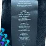 Bebe T8 Y2K VTG  Strapless Bodycon Mini Dress Rainbow Stripe Knit Crochet Photo 2