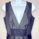 Bebe  Black Silk Beaded Bubble Cocktail‎ Dress Size S Photo 3