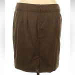 Loft Ann Taylor |  | Career Chic Brown Scallop Classic Pencil Skirt Size 16 NWT Photo 1