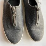 Vince • Grey Flannel Felt Zipper Warner Platforms Photo 1