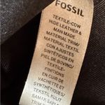 Fossil  Kinsley Crossbody Black Cloth Monogram With‎ Leather Accent Academia Bag Photo 11