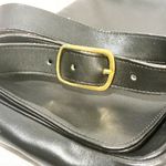 Coach  New York Black Leather Medium Tote Vintage 327 Gold Hardware Photo 3