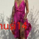 ZARA MIDI V-NECK DRESS w/ Knot Spaghetti Straps Slit Hem Pink Size XS NEW Photo 1