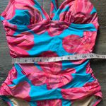 Haley and The Hound Vibrant Pink & Blue Floral Swimsuit M Size M Photo 2