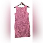 Talbots crocheted lace sheath dress. Sleeveless. Pink. Size 14P Photo 2
