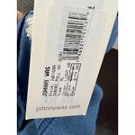 Johnny Was NWT Sarabi Pull On Pants Light Wash Denim Embroidered Palm Trees XL Photo 4