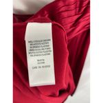 BCBGMAXAZRIA one shoulder deep red satin cocktail dress Photo 3