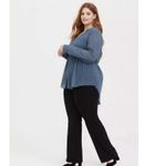 Torrid NWT Emma Dusty Blue Swiss Dot Babydoll Tunic Size 1X Photo 1