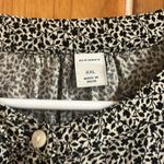 Old Navy NWT  ruffle black  floral button down shirt size XXLARGE. Photo 2