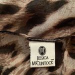 Jessica McClintock Brown Leopard Print Kimono Wrap Womens One Size Lightweight Photo 1