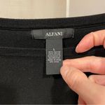 Alfani Cute black oversized sweater 3d floral sleeve appliqué beaded detail whimsigoth Photo 3