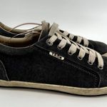 Taos Star Casual Sneakers Lace Up Low Top Canvas Charcoal Wash Comfort Black 10 Photo 2