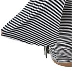Joseph Ribcoff Side Tie Top Black White Stripe Size 2 Flutter Sleeve Photo 3