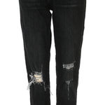 Rag and Bone  Distressed Black Wash Denim Jeans Ripped Knee Slim Fit Size 25‎ Photo 0