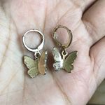 Free People Butterfly Gold Dangle Earrings  Photo 8