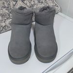 UGG  Women's Classic Mini Fluff High-Low Boot in Gray-Blue Size 9 Photo 3