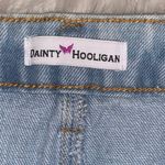 Dainty Hooligan Dainty Holligan Light Wash Distressed Denim Cutoff Short Shorts Photo 3