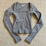 Hollister  Ribbed Seamless Fabric Square-Neck Top Photo 0