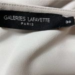 GALLERIES LAFAYETTE PARIS lace inserts and ruffles Light weight dress 38 US8 Gray Size undefined Photo 9