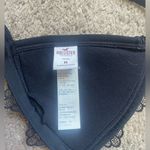 Hollister  black floral lace lined, padded bikini swimsuit top size medium Photo 6