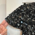 Betsey Johnson Vintage  90’s Sequin Glam Rock Bolero Crop Sweater Jacket Size M Photo 3