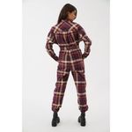Urban Outfitters  Adam Plaid Jumpsuit in Burgundy | Size S Photo 2