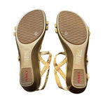 Vionic  Shoes Womens Size 9 Beige Cork Wedge Sandals‎ Strappy Rhinestone Comfort Photo 9