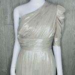 Retrofête Rare retrofete Thambi Jumpsuit / romper one shoulder silver retro outfit xs Photo 2