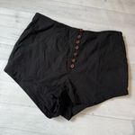 Free People Tabea Babydoll Shorts in Black Size Small Photo 1