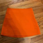 ZARA Orange Mini Skirt Photo 2