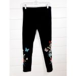 Johnny Was  Los Angeles Women's Embroidered Floral Adara Leggings Black Small Photo 4