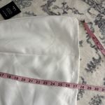 Lulus Unforgettable Icon White Satin Strapless Floral Mini Dress Size Medium NWT Photo 6