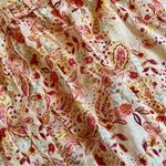 Pinch Floral Paisley Print Ruffle Long Sleeve Blouse Large NWT NEW Pink Photo 3