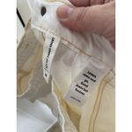 PacSun Womens Shorts Sz S Boy Fit Cargo Shorts Off White Denim Pockets Photo 9