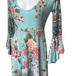 Angie NWT,  V- neckline Angel Long Sleeve  Waistband Dress, Sz M Photo 8