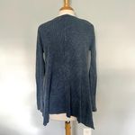 Chatoyant Blue Sponge Knit Blouse Top Photo 3
