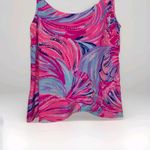 Lilly Pulitzer Graycee Oh My Guava Pink Multicolor 100% Silk Cami Top Size M Photo 2